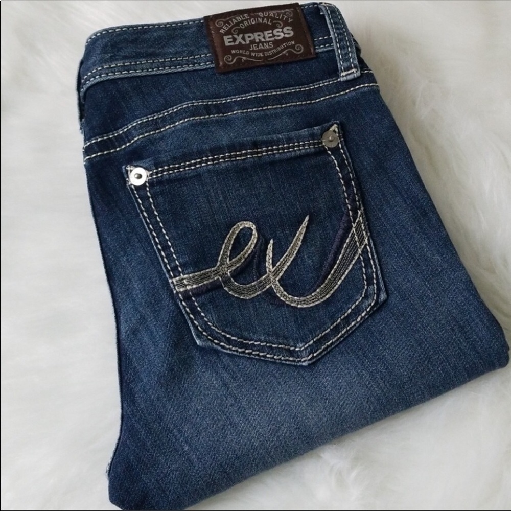 Express Low Rise Skinny Jeans